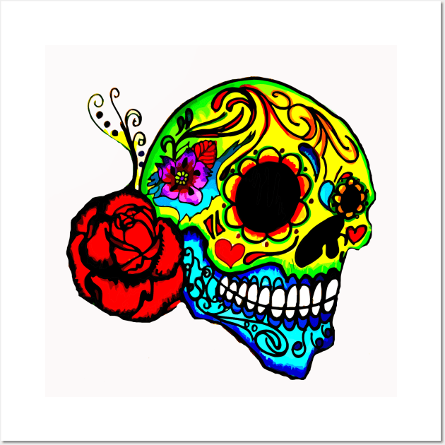 Skull Candy Wall Art by josefaqueenbean